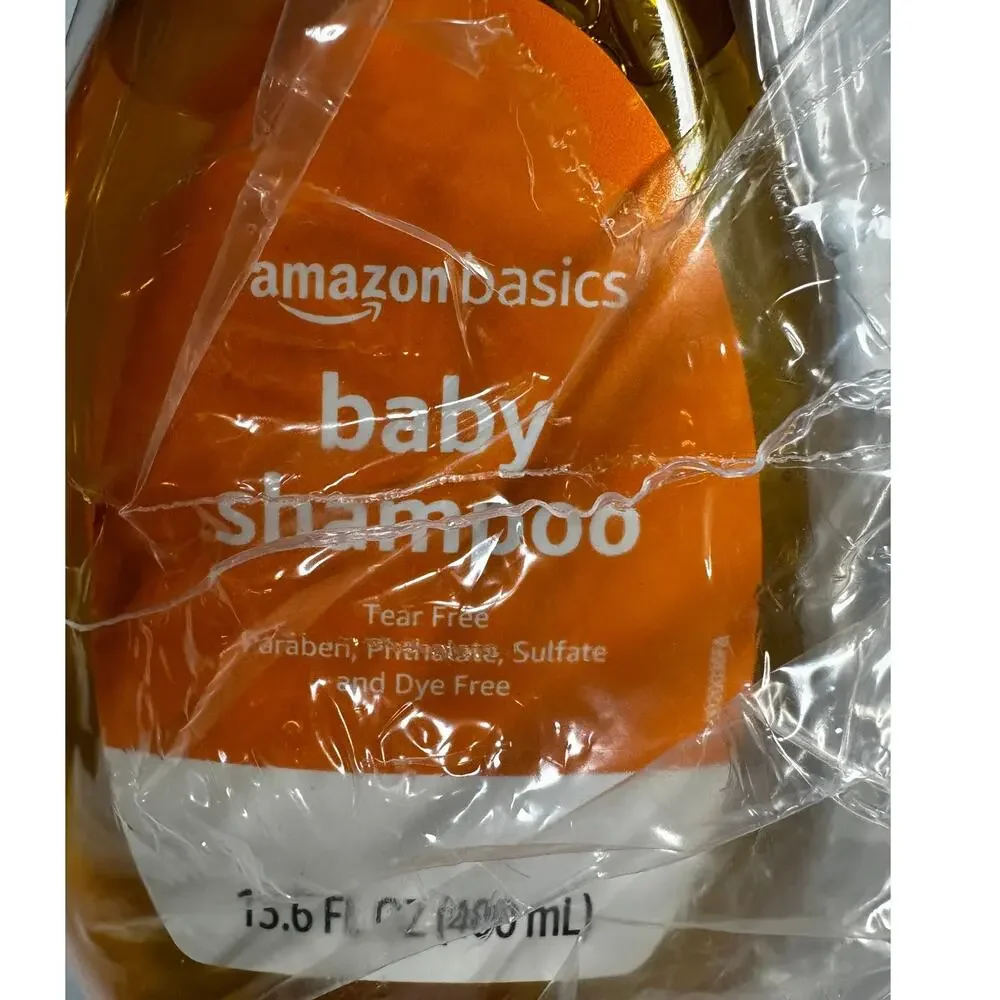 Amazon Basics Tear-Free Baby Shampoo 13.6 oz 2 Pack New Sealed
